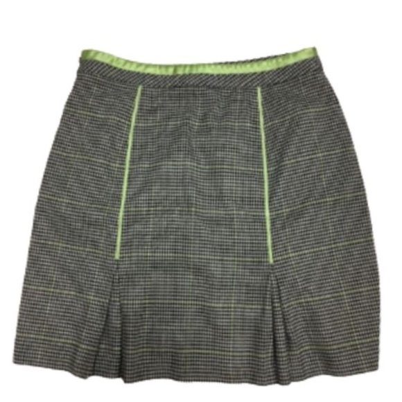 💎 NWT Lane Bryant Pleated Houndstooth Skirt 14 - Picture 2 of 5